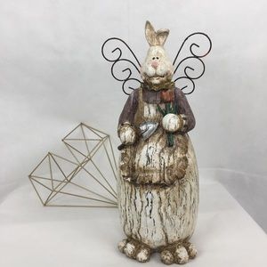 Large Gardening Bunny Angel
